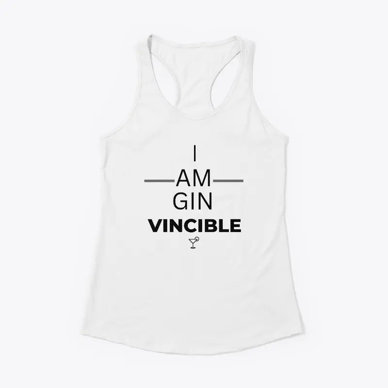 I am GIN VINCIBLE -black