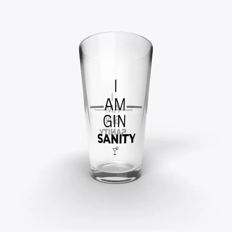 I am GIN SANITY - black