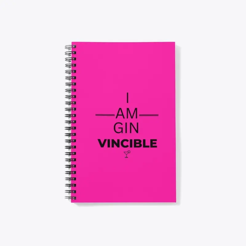 I am GIN VINCIBLE -black