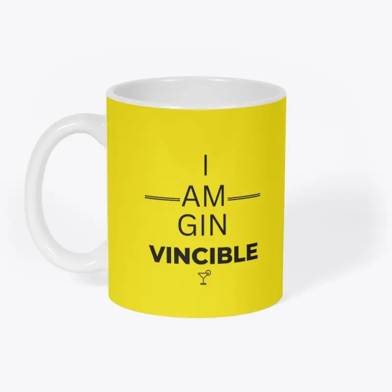 I am GIN VINCIBLE -black