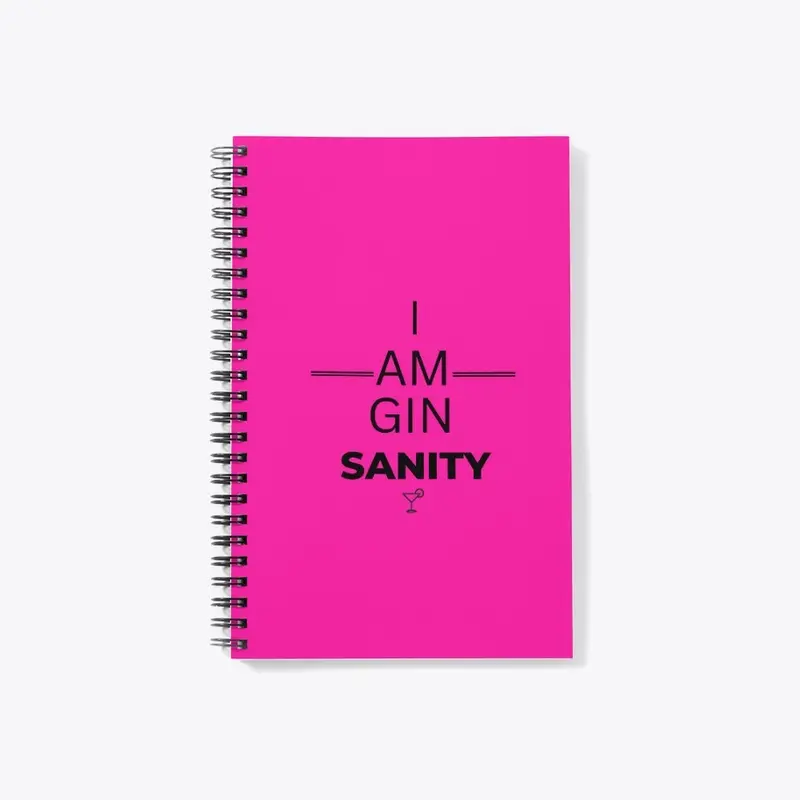 I am GIN SANITY - black