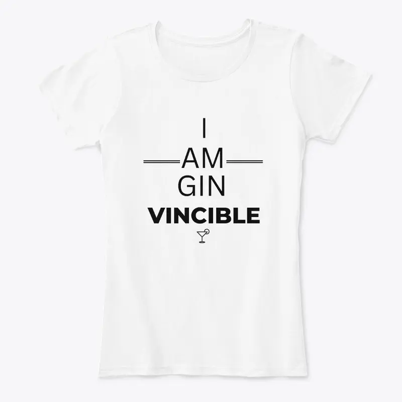 I am GIN VINCIBLE -black