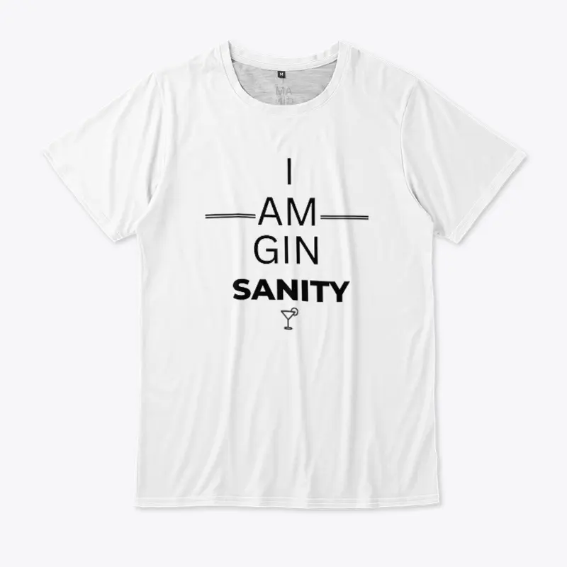 I am GIN SANITY - black